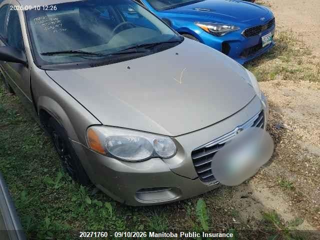 Auction sale of the 2005 Chrysler Sebring, vin: 1C3EL46X75N551808, lot number: 20271760
