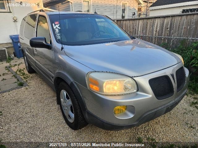 2005 Pontiac Montana Sv6 Ext მანქანა იყიდება აუქციონზე, vin: 1GMDV23L05D265159, აუქციონის ნომერი: 20271769