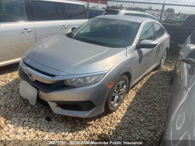 Honda Civic Lx 2017 2HGFC2F58HH025933 Image 2