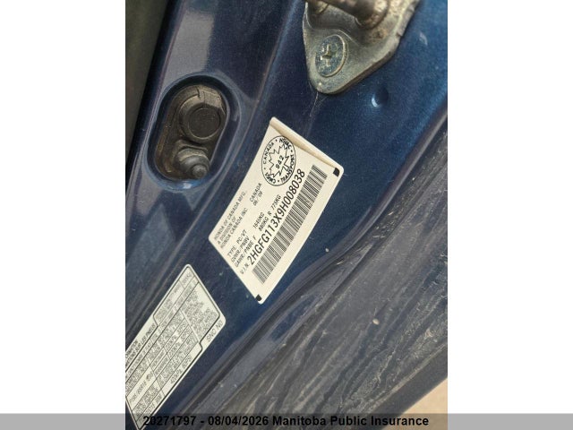 Aukcja sprzedaży 2009 Honda Civic Dx-g, vin: 2HGFG113X9H008038, numer aukcji: 20271797