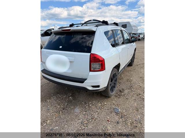 2013 Jeep Compass North მანქანა იყიდება აუქციონზე, vin: 1C4NJDAB7DD120161, აუქციონის ნომერი: 20271798