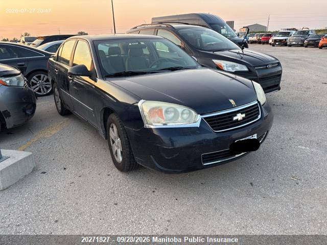 20271827 :رقم المزاد ، 1G1ZT51816F273740 vin ، 2006 Chevrolet Malibu Lt V6 مزاد بيع