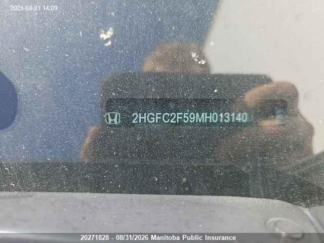 Honda Civic Lx 2021 2HGFC2F59MH013140 Image 8
