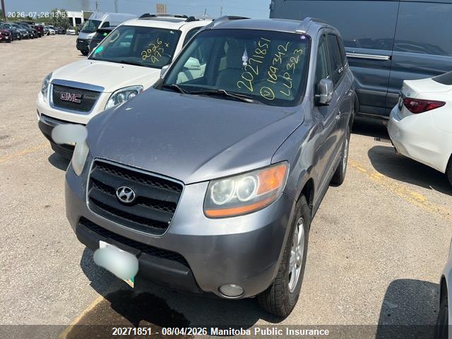 2008 Hyundai Santa Fe Gl მანქანა იყიდება აუქციონზე, vin: 5NMSG13E88H169342, აუქციონის ნომერი: 20271851