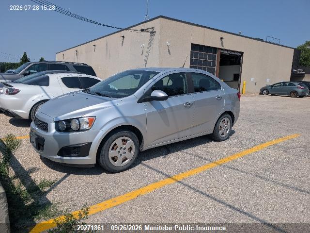 Aukcja sprzedaży 2013 Chevrolet Sonic Lt, vin: 1G1JC5EH9D4246558, numer aukcji: 20271861