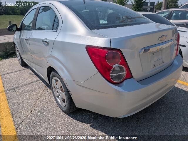 Aukcja sprzedaży 2013 Chevrolet Sonic Lt, vin: 1G1JC5EH9D4246558, numer aukcji: 20271861