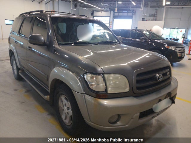 2003 Toyota Sequoia Sr5 მანქანა იყიდება აუქციონზე, vin: 5TDBT44A43S190848, აუქციონის ნომერი: 20271881