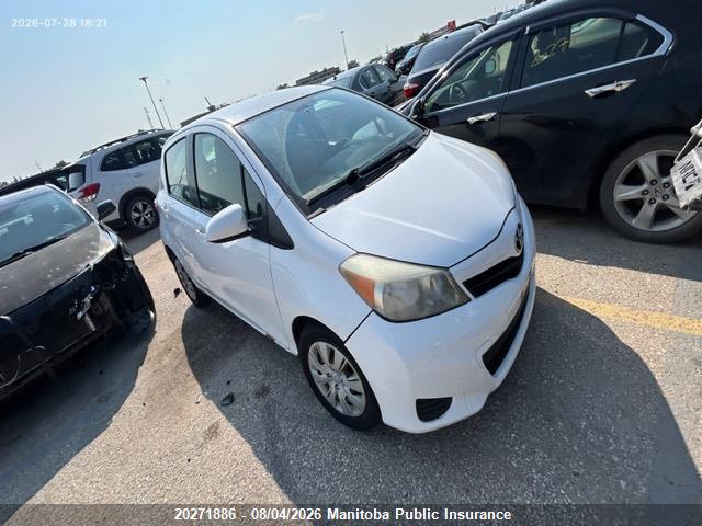 2012 Toyota Yaris Le მანქანა იყიდება აუქციონზე, vin: JTDKTUD36CD528943, აუქციონის ნომერი: 20271886