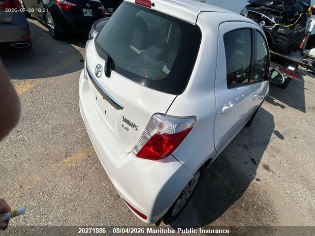 2012 Toyota Yaris Le მანქანა იყიდება აუქციონზე, vin: JTDKTUD36CD528943, აუქციონის ნომერი: 20271886