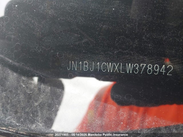 20271905 :رقم المزاد ، JN1BJ1CWXLW378942 vin ، 2020 Nissan Qashqai Sv مزاد بيع