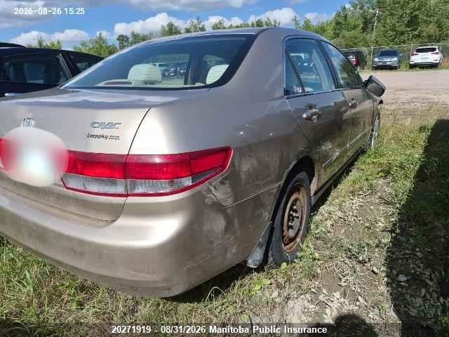 2004 Honda Accord Lx მანქანა იყიდება აუქციონზე, vin: 1HGCM56444A802836, აუქციონის ნომერი: 20271919