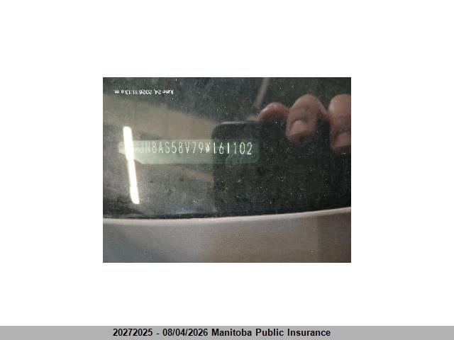 2009 Nissan Rogue Sl მანქანა იყიდება აუქციონზე, vin: JN8AS58V79W161102, აუქციონის ნომერი: 20272025
