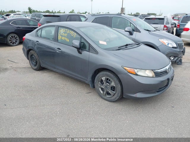 Aukcja sprzedaży 2012 Honda Civic Lx, vin: 2HGFB2F42CH110446, numer aukcji: 20272053