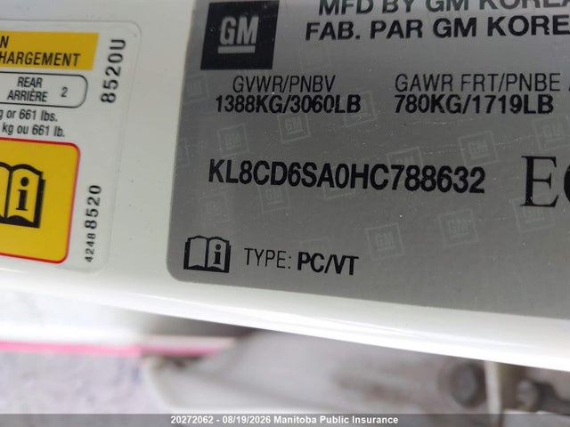 Chevrolet Spark Lt 2017 KL8CD6SA0HC788632 Image 9