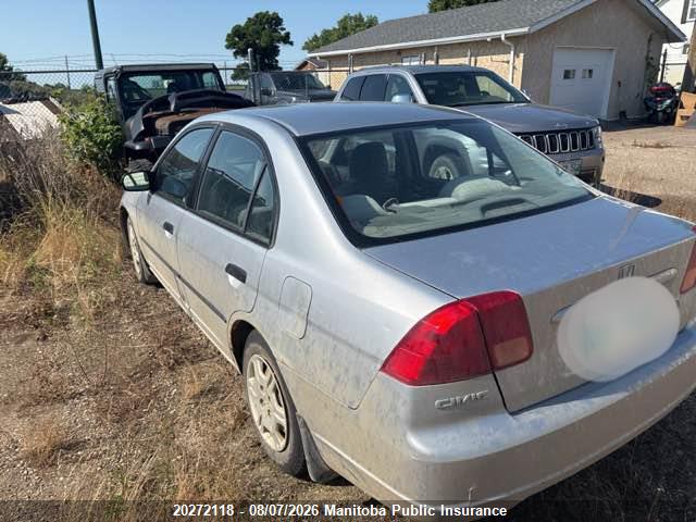 Aukcja sprzedaży 2001 Honda Civic Dx-g, vin: 2HGES15301H911629, numer aukcji: 20272118