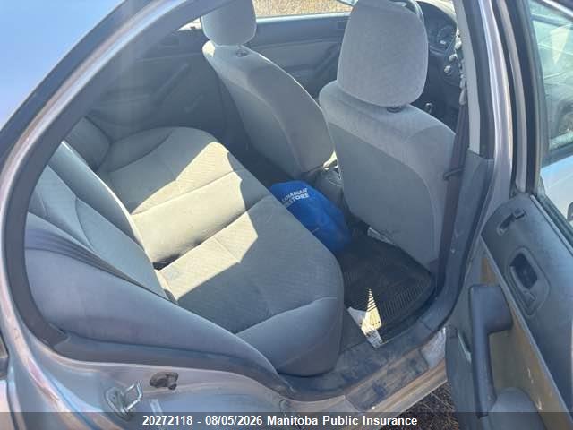 20272118 :رقم المزاد ، 2HGES15301H911629 vin ، 2001 Honda Civic Dx-g مزاد بيع