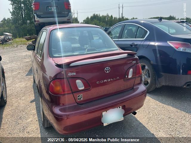 2000 Toyota Corolla Ce მანქანა იყიდება აუქციონზე, vin: 2T1BR12E7YC809445, აუქციონის ნომერი: 20272136