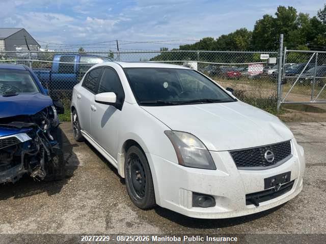 2012 Nissan Sentra Se-r Spec V მანქანა იყიდება აუქციონზე, vin: 3N1CB6AP7CL648709, აუქციონის ნომერი: 20272229