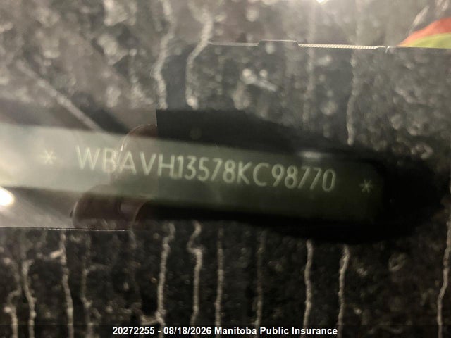 Продаж на аукціоні авто 2008 Bmw 323i, vin: WBAVH13578KC98770, номер лоту: 20272255