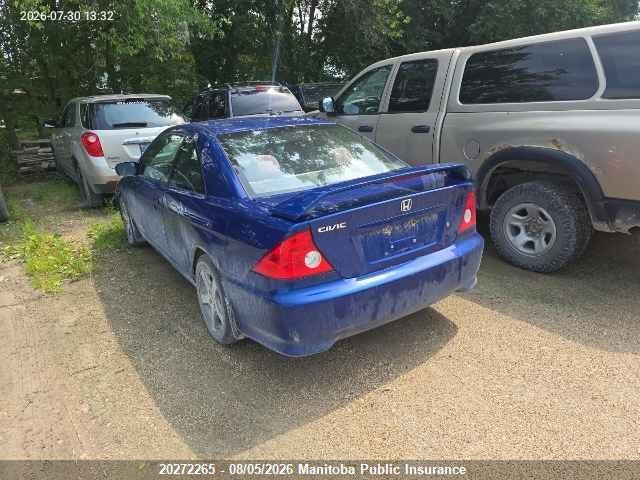 Aukcja sprzedaży 2004 Honda Civic Si-g, vin: 1HGEM22984L812914, numer aukcji: 20272265