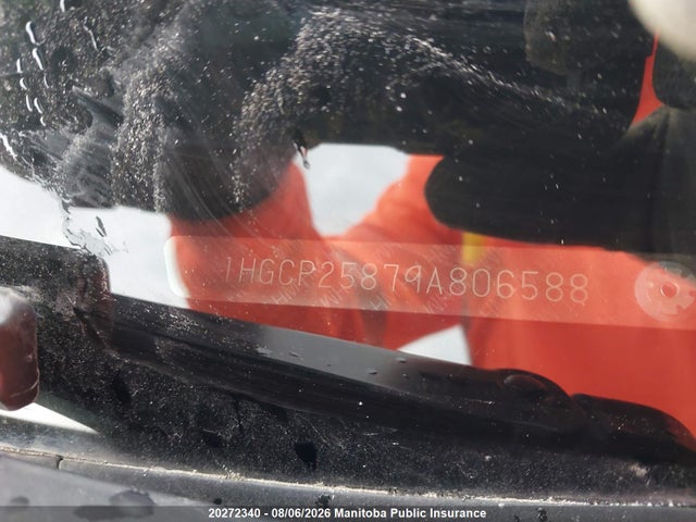 20272340 :رقم المزاد ، 1HGCP25879A806588 vin ، 2009 Honda Accord Ex-l مزاد بيع