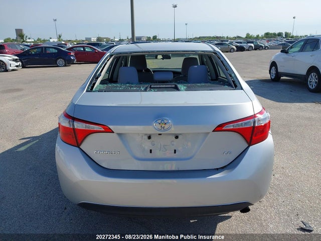 Продаж на аукціоні авто 2015 Toyota Corolla Le, vin: 2T1BURHE5FC333200, номер лоту: 20272345