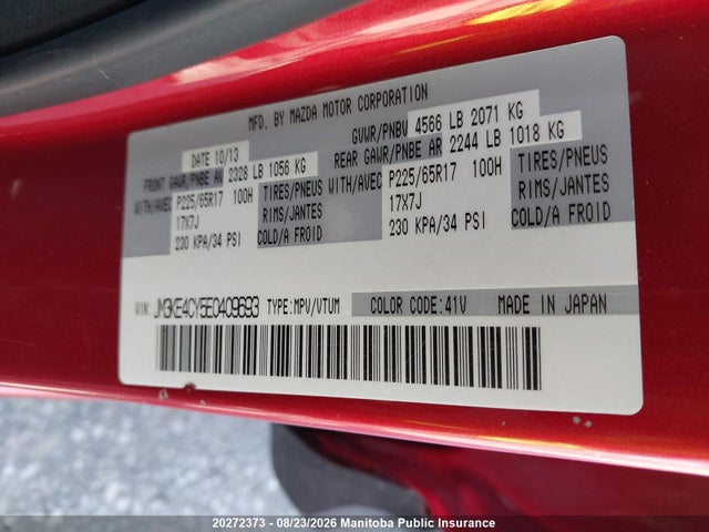 Mazda Cx-5 Gs 2014 JM3KE4CY5E0409693 Image 9