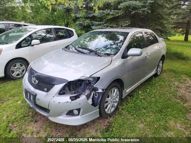 2009 Toyota Corolla S მანქანა იყიდება აუქციონზე, vin: 2T1BU40E59C082214, აუქციონის ნომერი: 20272408