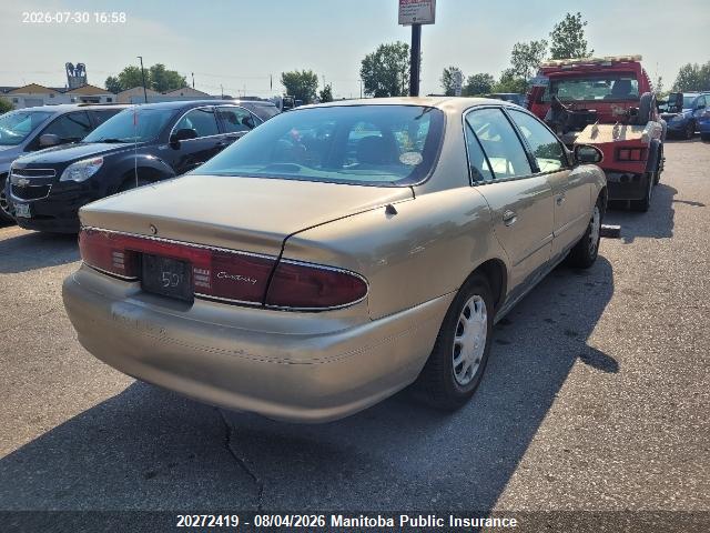 Продаж на аукціоні авто 2004 Buick Century Custom, vin: 2G4WS52J241291405, номер лоту: 20272419