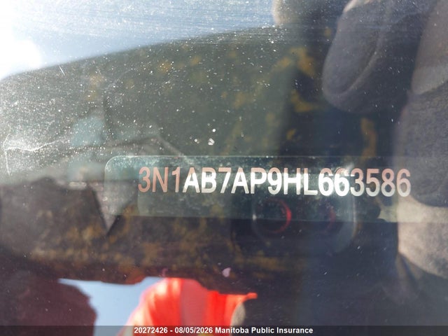 Aukcja sprzedaży 2017 Nissan Sentra 1.8 S, vin: 3N1AB7AP9HL663586, numer aukcji: 20272426