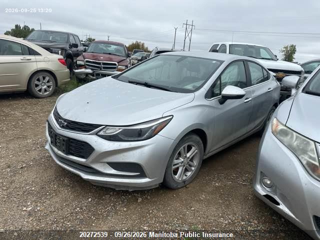 Aukcja sprzedaży 2016 Chevrolet Cruze Lt Turbo, vin: 3G1BE5SM9GS601605, numer aukcji: 20272539