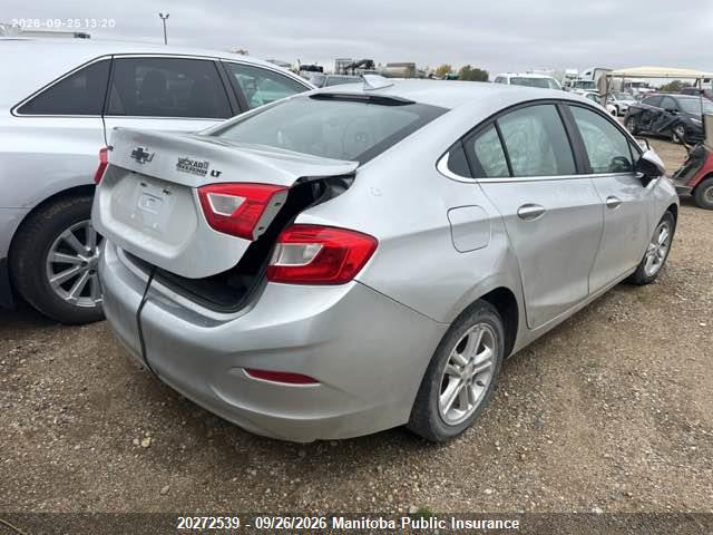 Aukcja sprzedaży 2016 Chevrolet Cruze Lt Turbo, vin: 3G1BE5SM9GS601605, numer aukcji: 20272539