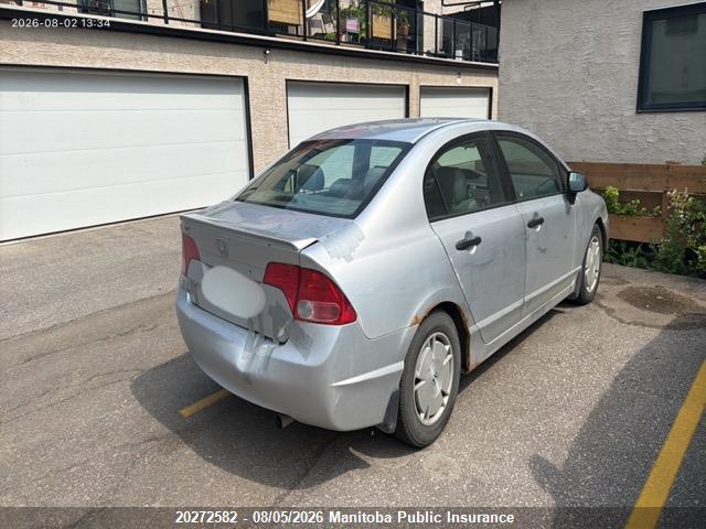 Auction sale of the 2008 Honda Civic Dx-g, vin: 2HGFA16458H122711, lot number: 20272582