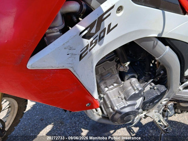 2015 Honda Crf 250l მანქანა იყიდება აუქციონზე, vin: MLHMD3829F5200297, აუქციონის ნომერი: 20272733