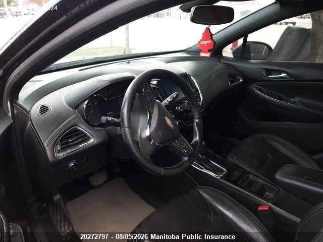 20272797 :رقم المزاد ، 1G1BF5SM4H7171415 vin ، 2017 Chevrolet Cruze Lt Turbo مزاد بيع