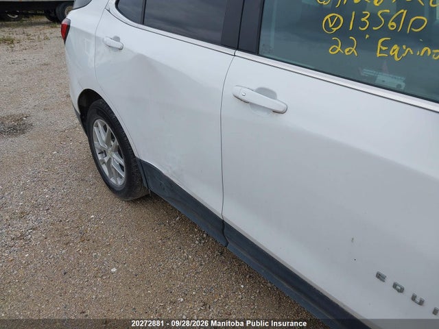2022 Chevrolet Equinox Lt მანქანა იყიდება აუქციონზე, vin: 2GNAXKEV1N6135610, აუქციონის ნომერი: 20272881