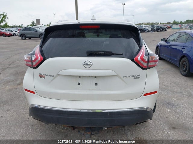 20272922 :رقم المزاد ، 5N1AZ2MH7HN133094 vin ، 2017 Nissan Murano Platinum مزاد بيع