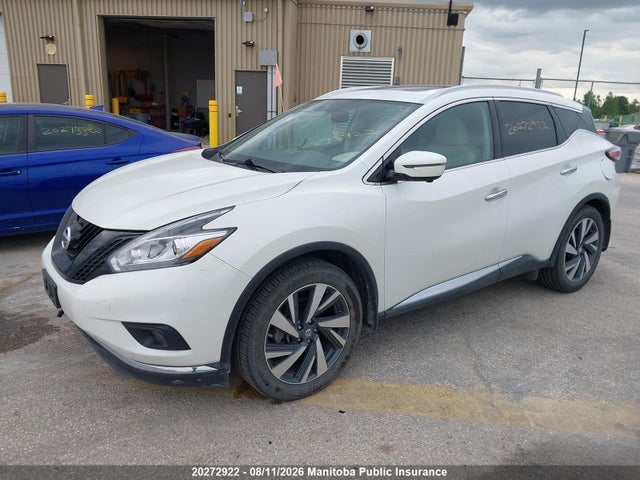 20272922 :رقم المزاد ، 5N1AZ2MH7HN133094 vin ، 2017 Nissan Murano Platinum مزاد بيع