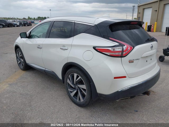 20272922 :رقم المزاد ، 5N1AZ2MH7HN133094 vin ، 2017 Nissan Murano Platinum مزاد بيع