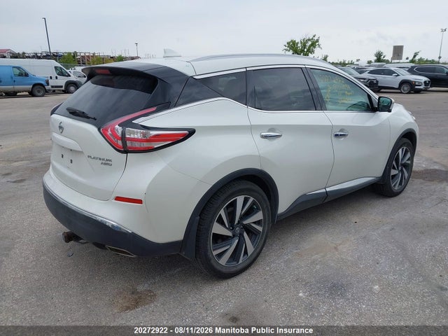 20272922 :رقم المزاد ، 5N1AZ2MH7HN133094 vin ، 2017 Nissan Murano Platinum مزاد بيع