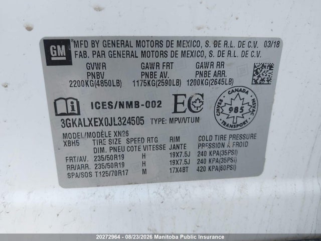 3GKALXEX0JL324505 GMC Terrain Denali 2.0t