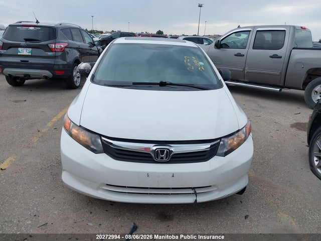 20272994 :رقم المزاد ، 2HGFB2F53CH059080 vin ، 2012 Honda Civic Lx مزاد بيع