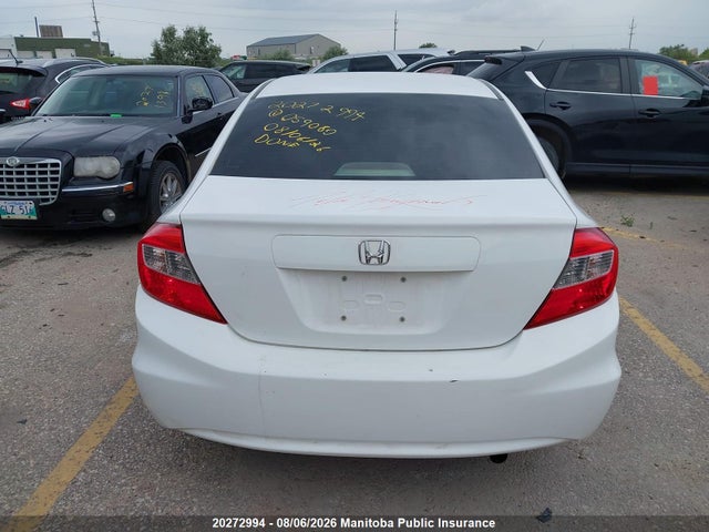 20272994 :رقم المزاد ، 2HGFB2F53CH059080 vin ، 2012 Honda Civic Lx مزاد بيع