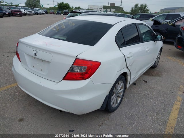 20272994 :رقم المزاد ، 2HGFB2F53CH059080 vin ، 2012 Honda Civic Lx مزاد بيع