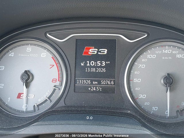 20273036 :رقم المزاد ، WAUFFRFF1F1065593 vin ، 2015 Audi S3 2.0t Quattro مزاد بيع