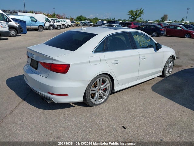20273036 :رقم المزاد ، WAUFFRFF1F1065593 vin ، 2015 Audi S3 2.0t Quattro مزاد بيع
