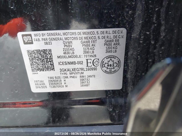 3GKALXEG7RL160990 GMC Terrain Denali