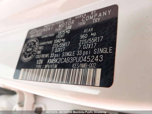 Hyundai Kona Preferred 2023 KM8K2CAB3PU045243 Image 9