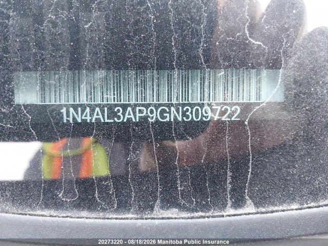 1N4AL3AP9GN309722 Nissan ALTIMA 2.5