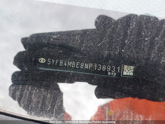 Aukcja sprzedaży 2022 Toyota Corolla Se, vin: 5YFB4MBE8NP138931, numer aukcji: 20273229